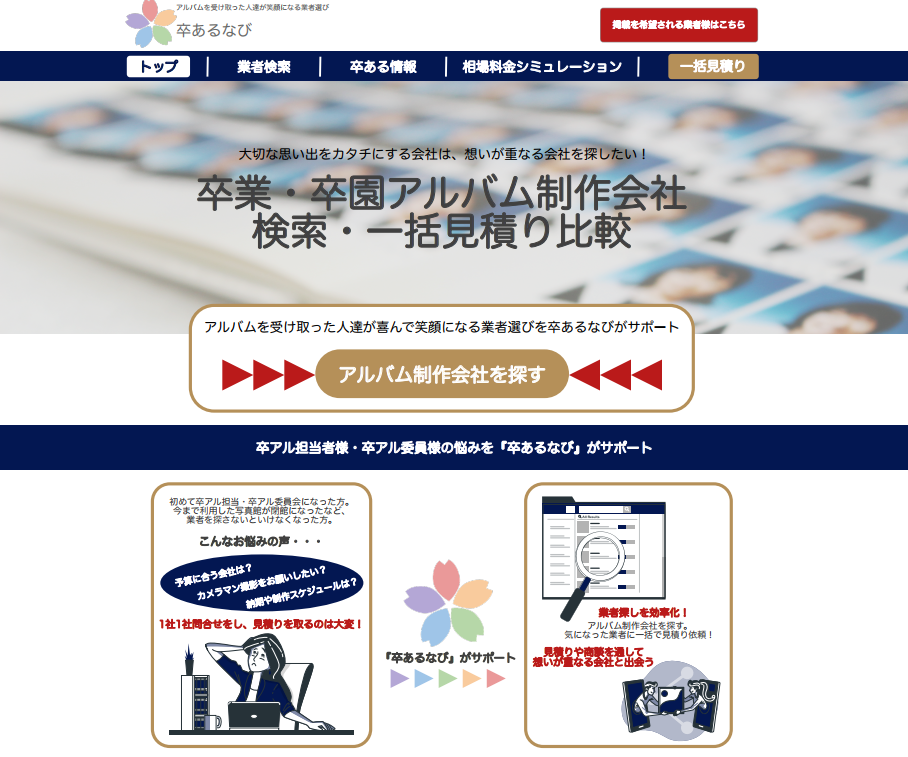 卒あるなびサービス